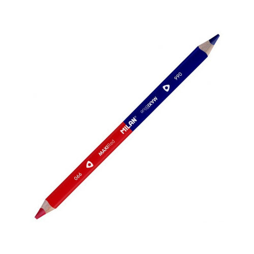 Milan | Lápis Triangular Maxi Vermelho e Azul