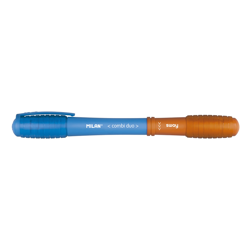 Milan | Caneta Combi Duo | Azul e Laranja