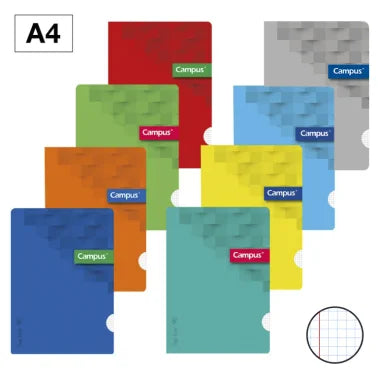 CAMPUS - Caderno A4 agrafado 48fls - Quadriculado