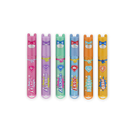 TEDDY BEAR - Set 6 mini sublinhadores