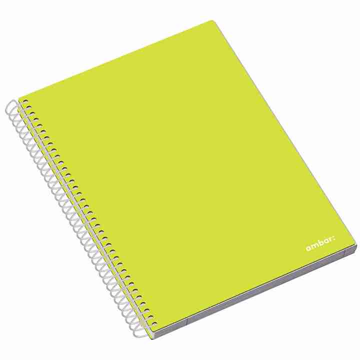 Ambar | Caderno Espiral School Capa Dura Pautado | A5