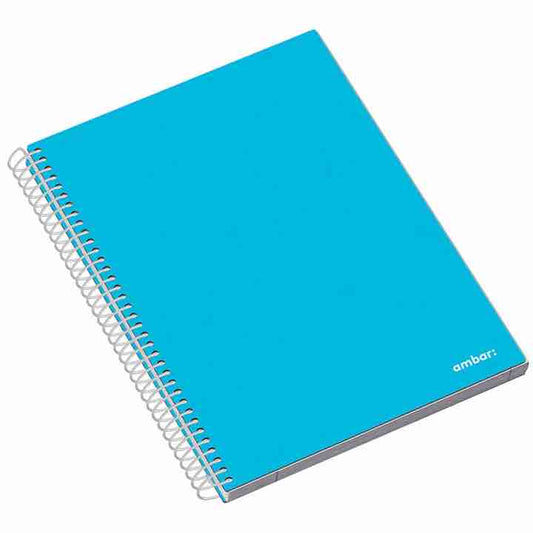 Ámbar | Cuaderno Escolar Espiral Tapa Dura Forrada | A4