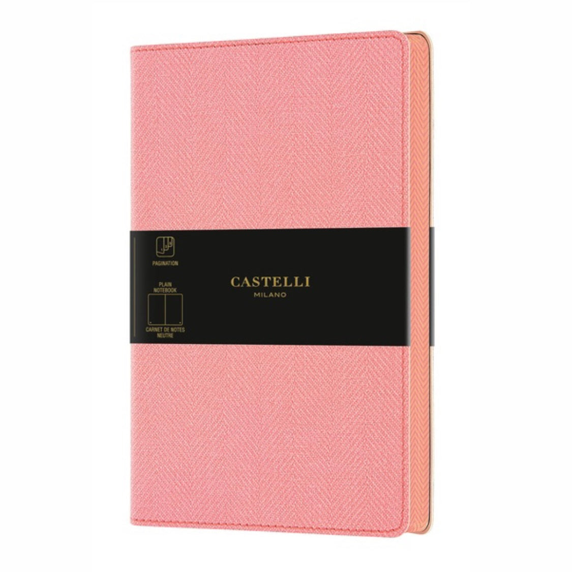 Castelli Milán | Cuaderno A5 de Harris | Rosa