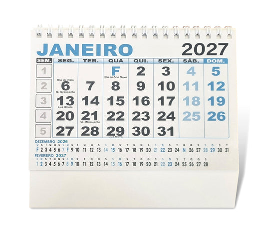 Calendário mesa pequeno