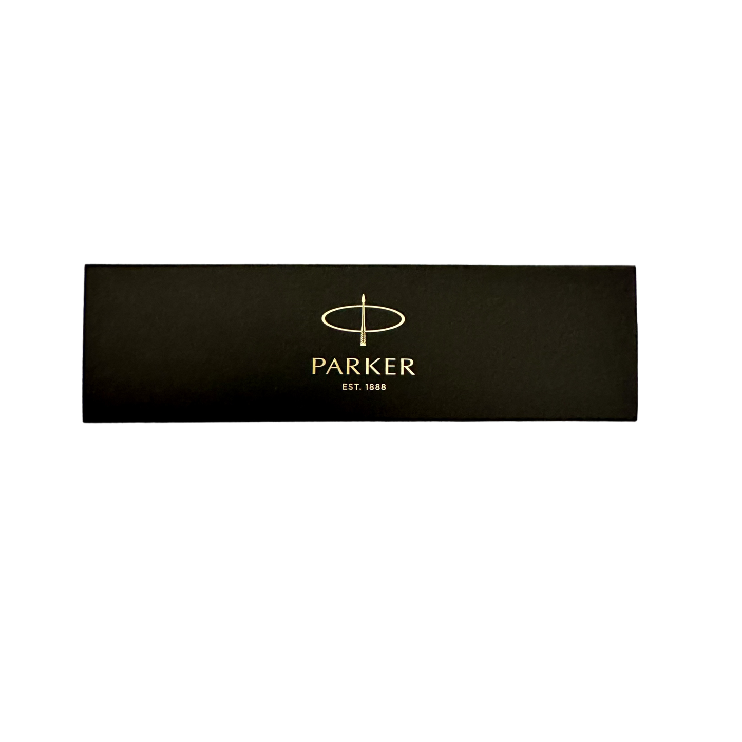 Parker | Caneta Preto Brilhante e Risca Prateada