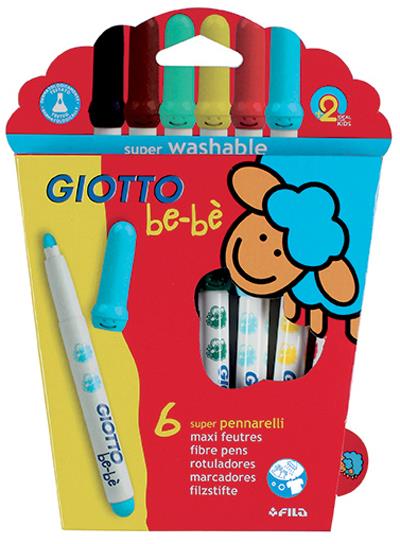 Giotto | Rotuladores Be-Bè | 6 unidades