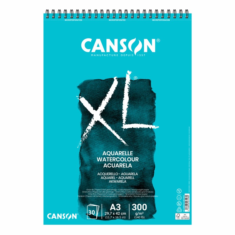 Canson | Bloque Aquarelle XL | 300g | A3