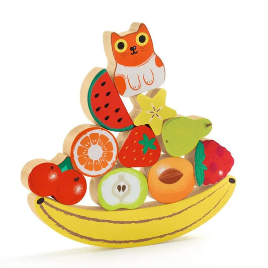 Djeco | Puzzle de Encaixar e Empilhar - Frutas