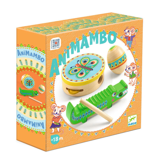 Conjunto de Percurssão: Pandeiro, Maracas e Guiro