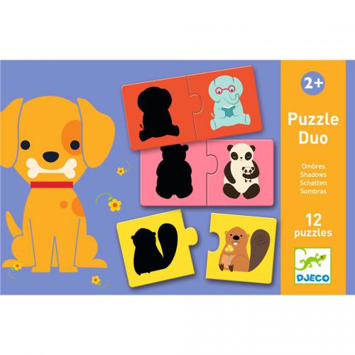 Sombras de animais- Puzzle duo