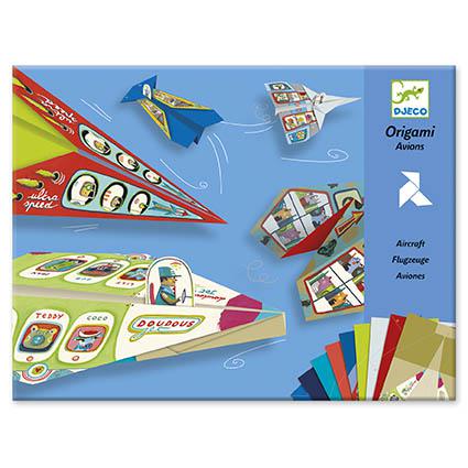 Constrói aviões - origami c/ autocolantes