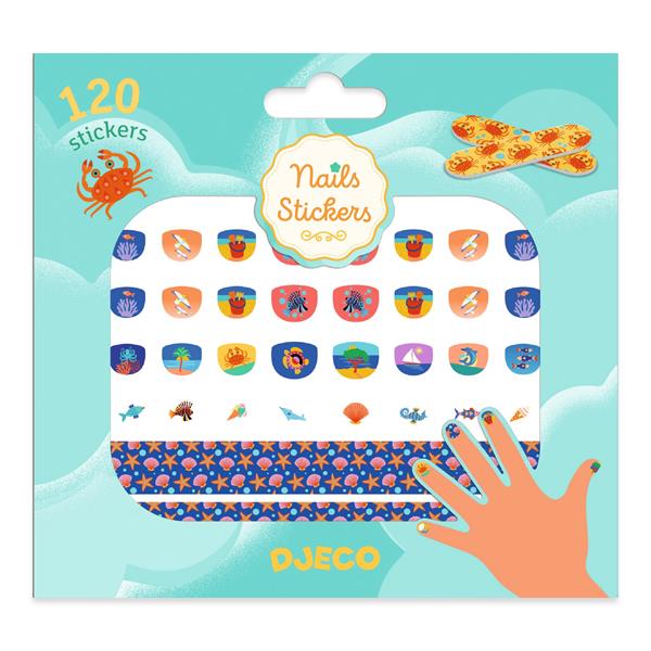 120 Autocolantes para Unhas Mar Djeco