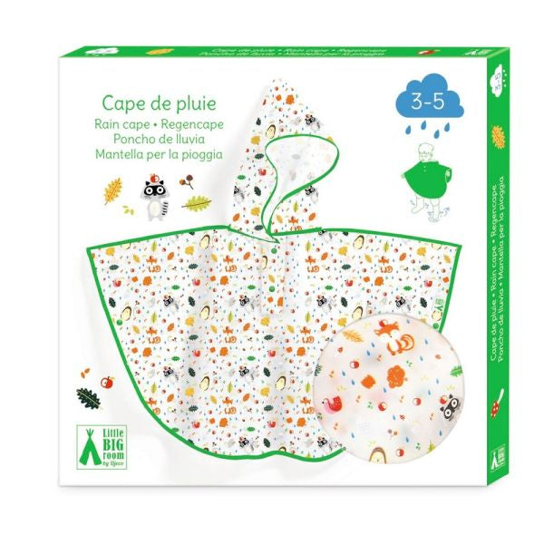 Djeco | Impermeable de animales del bosque | 3-5 años