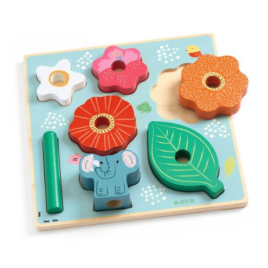 Puzz & Stack happy - puzzle de madeira e torre de empilhar