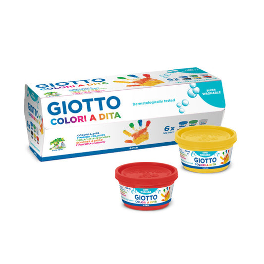 Giotto | Pintar con los dedos 6 colores.