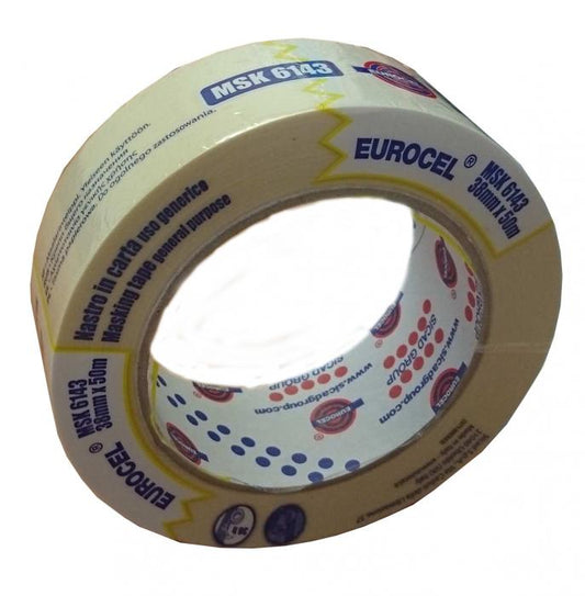 Eurocel | Fita Adesiva Papel 25mm x 50M