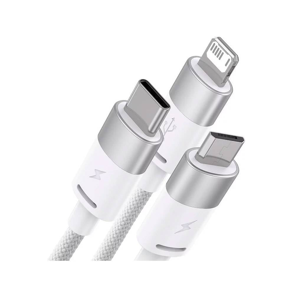 Baseus | Cable StarSpeed ​​USB-A a USB-C | MicroUSB | Rayo 1,2m Blanco