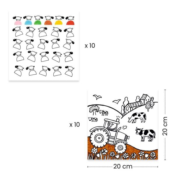 Djeco | Página para colorear de dispensador | Quinto