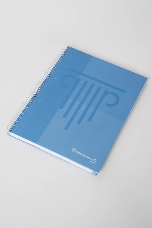 Ámbar | ClassroomMates Cuaderno de espiral, pizarra blanca de tapa dura | Azul