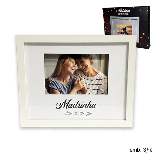 Moldura “Madrinha c/luz”