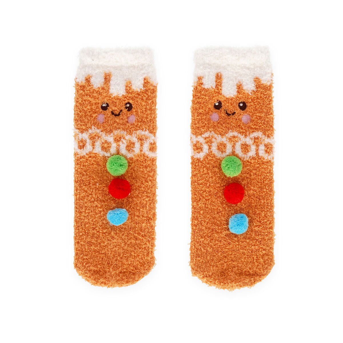 Meias NATAL - Bolacha Gengibre - Adulto tam:35-42