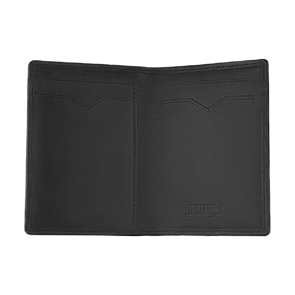 Rubre | Porta-Cartões em Pele c/Porta-Moedas, Anti-RFID e Magnetismo | Preto