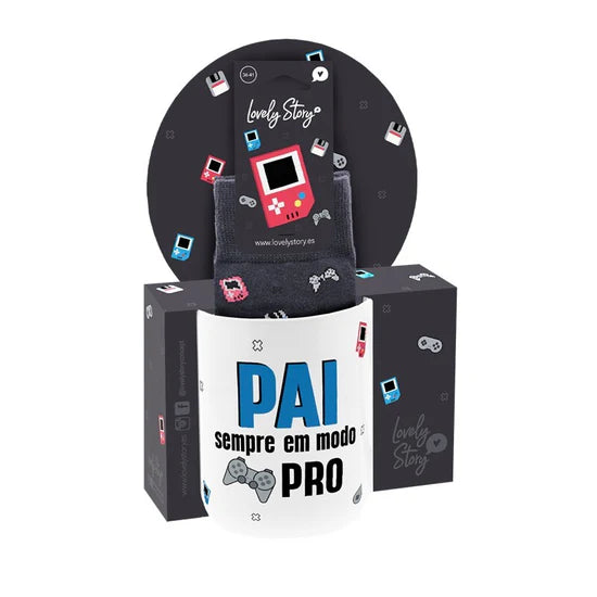Pai sempre em modo pro - Pack caneca + meias