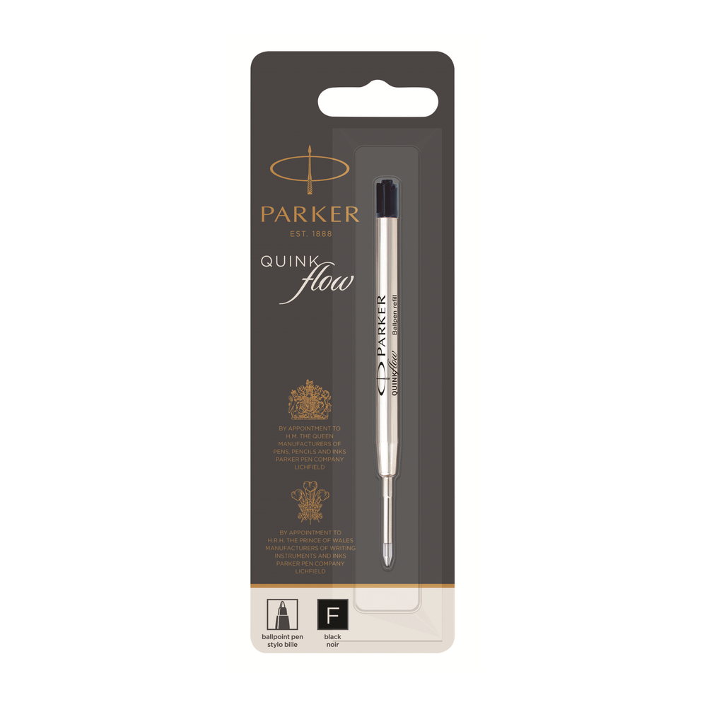 Parker | Recarga Quinkflow | Rastro fino | Negro | 1950367