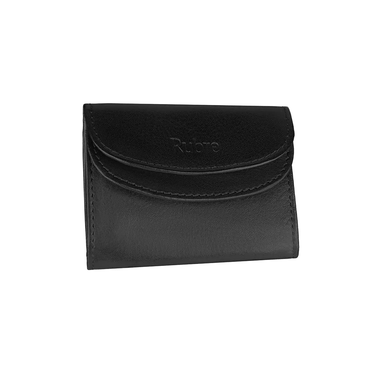 Rubre | Carteira em Pele com Porta-Moedas | Preto