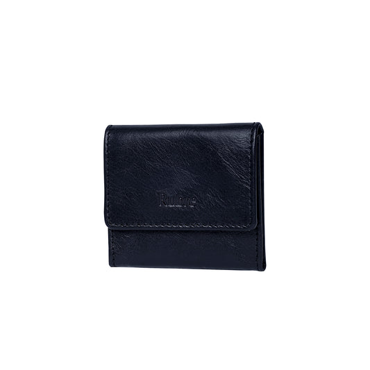 Rubre | Porta-moedas em Pele | Preto