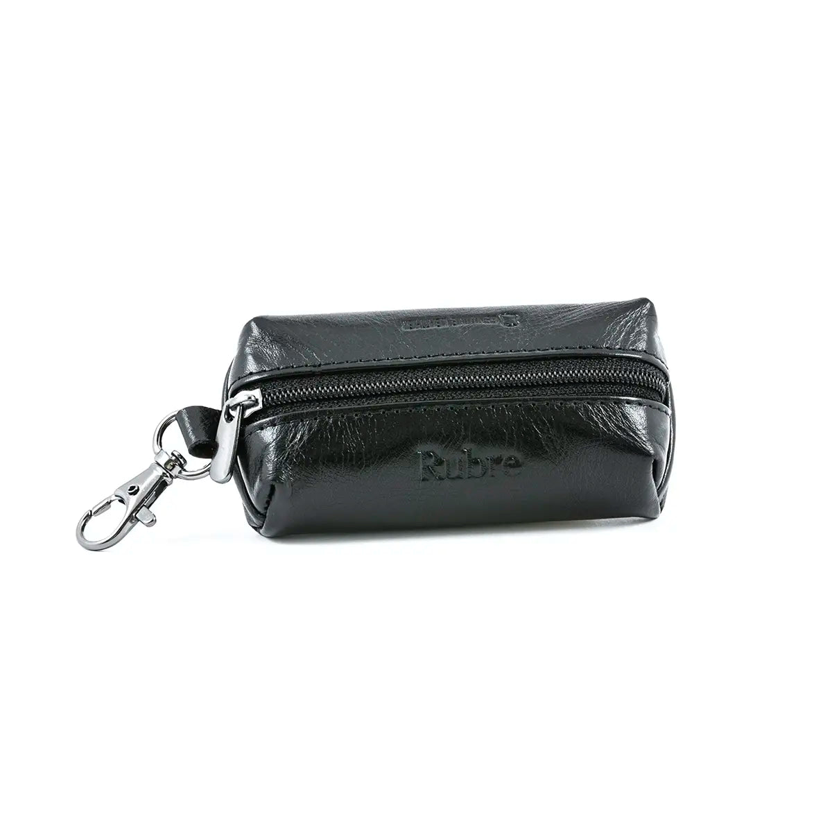 Rojo | Monedero de Piel con Llavero | Negro