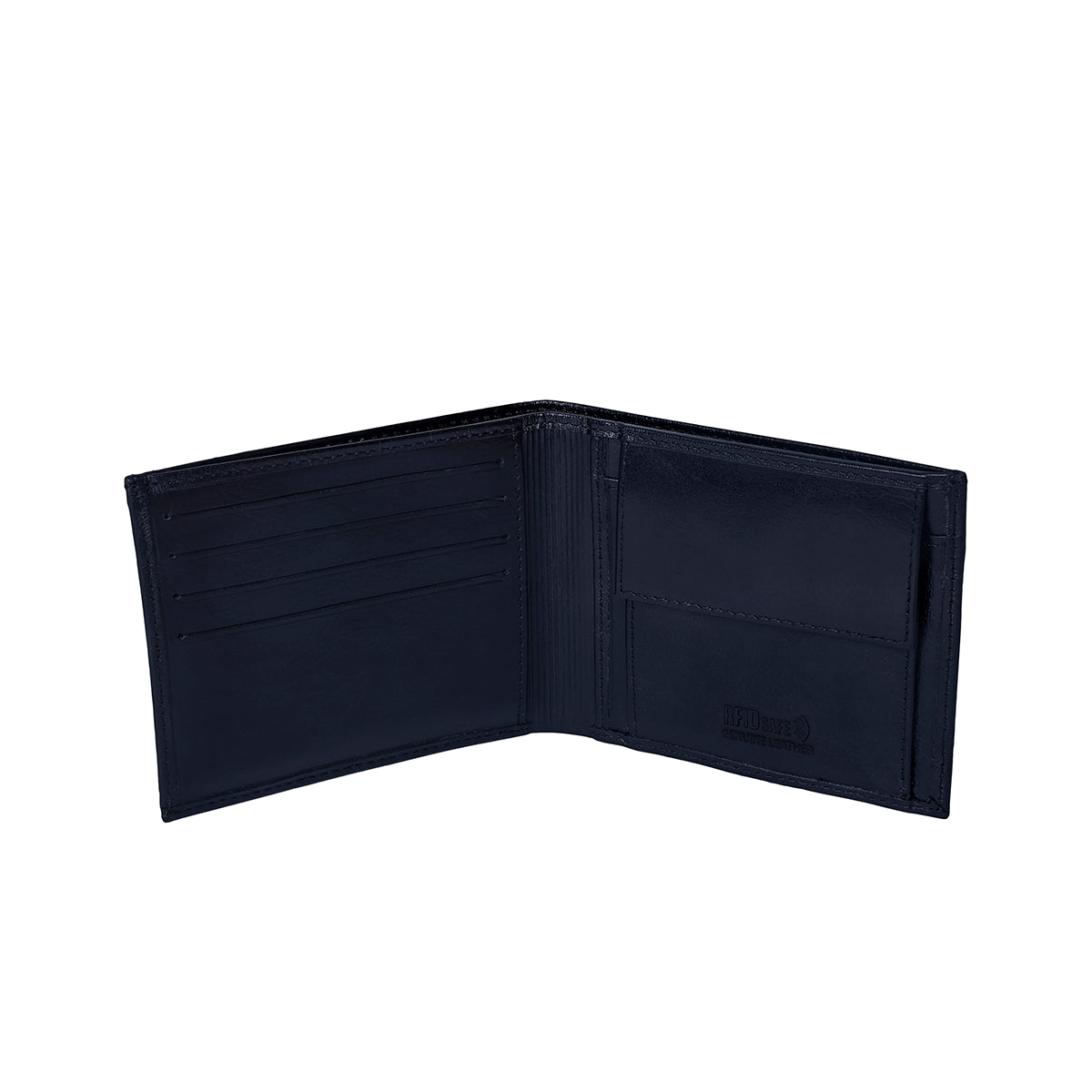 Rubre | Carteira em Pele com Porta-Cartões Amovível e Porta-moedas | Preto