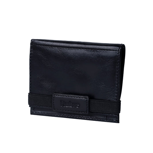 Carteira homem com elástico preta