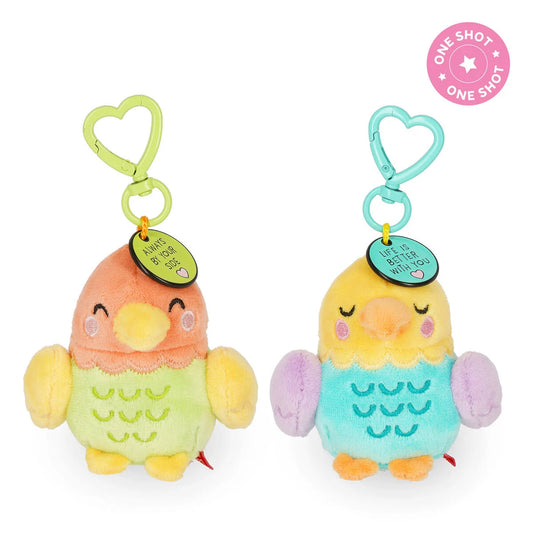 Love birds - Super soft!  - Tiny - conj. dois porta-chaves