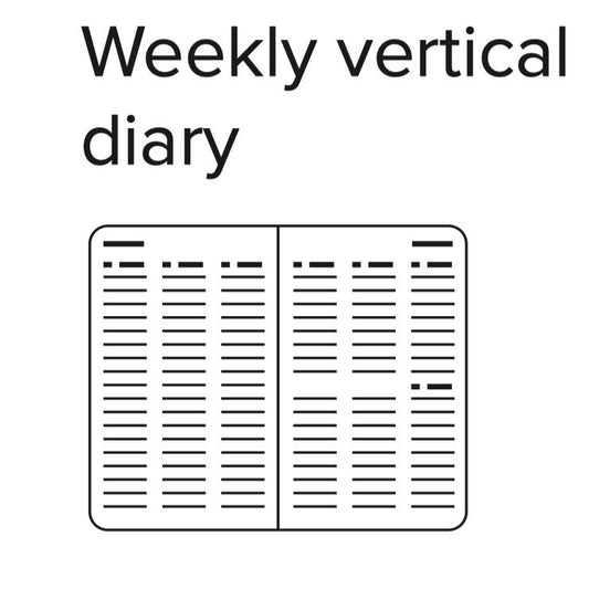 Castelli Milano | Agenda Semanal Midharris Cloudy Grey V | 13x21 cm | 2025