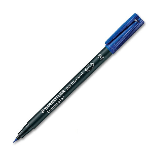 Staedtler | Marcador Lumocolor Ponta Média 317-3 | Azul