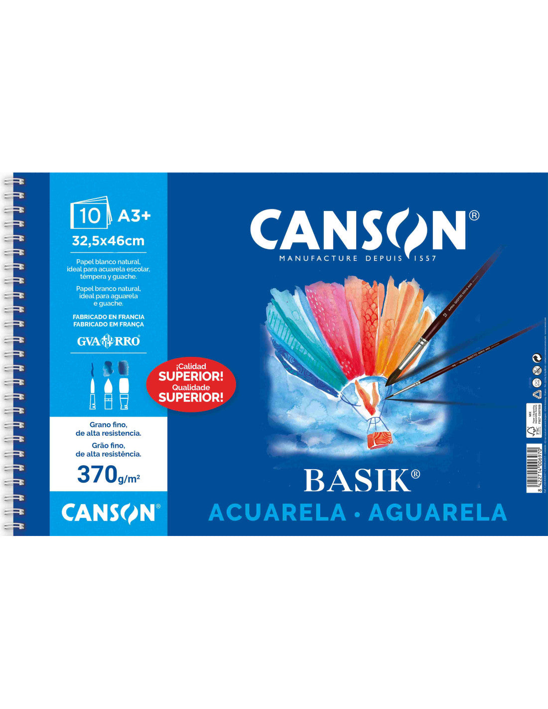 CANSON - Bloco aguarela A3