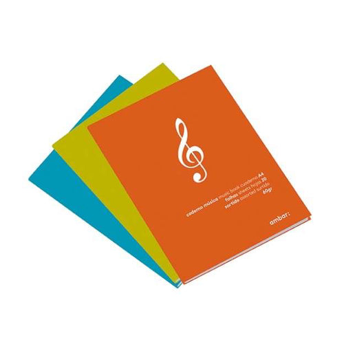 Caderno Musica Ambar School A5 Sortido