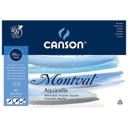 Canson | Bloco de Desenho Montval Aquarelle | A3