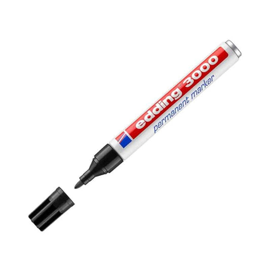 Rotulador permanente negro Edding 3000