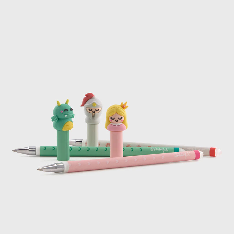 Set de 3 canetas de apagar-"Para escrever histórias memoráveis"