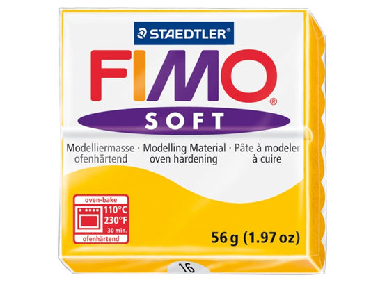 Fimo Pasta Staedtler p/ Modelar Soft 50 Amarelo