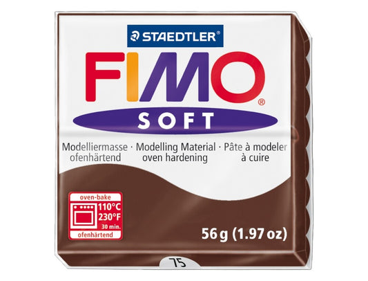 Fimo Pasta Staedtler p/ Modelar Soft 50 Chocolate