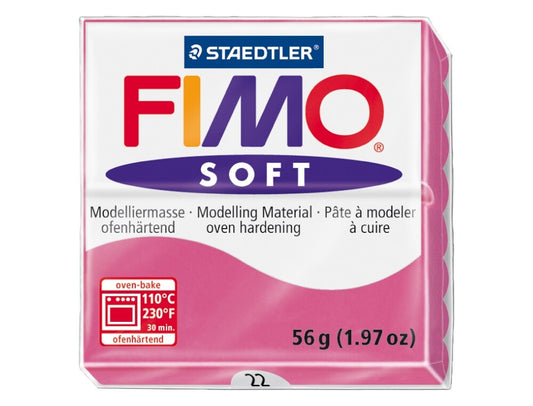 Fimo Pasta Staedtler p/ Modelar Soft 50 Framboesa