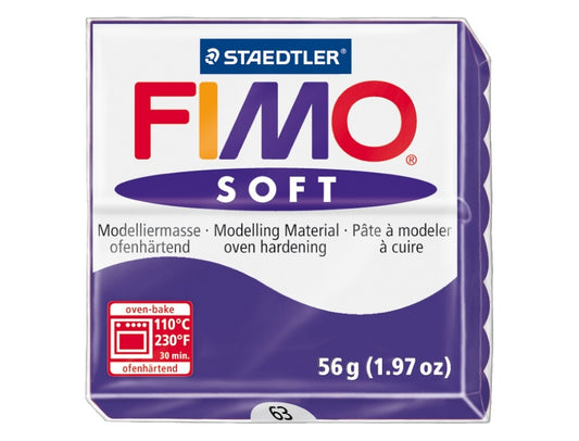Fimo Pasta Staedtler p/ Modelar Soft 50 Roxo