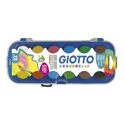 Giotto | Aguarelas 30mm com Pincel | 12 un