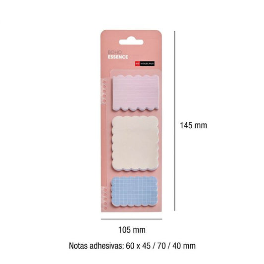 BOHO ESSENCE - 3x notas adesivas