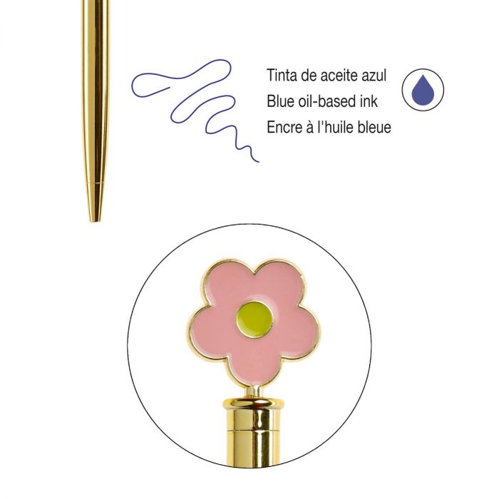 BOHO ESSENCE - caneta com margarida azul