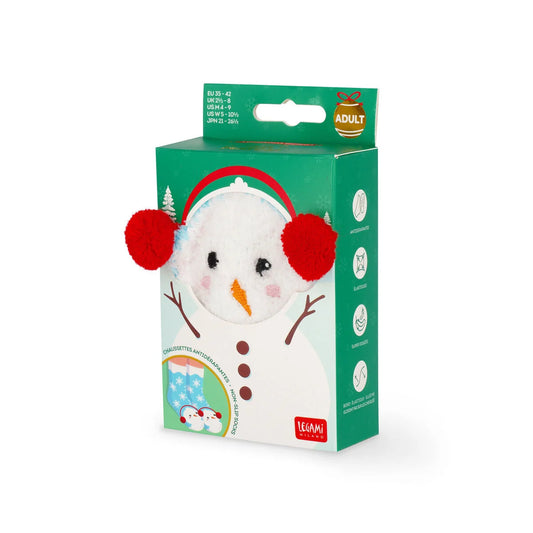 Meias NATAL - Boneco de neve  - Adulto tam:35-42