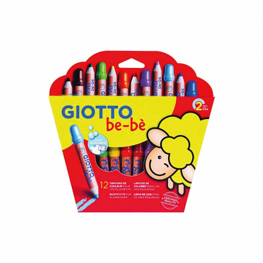 Giotto | Lápices de colores Be-Bè 7 mm | 12 unidades
